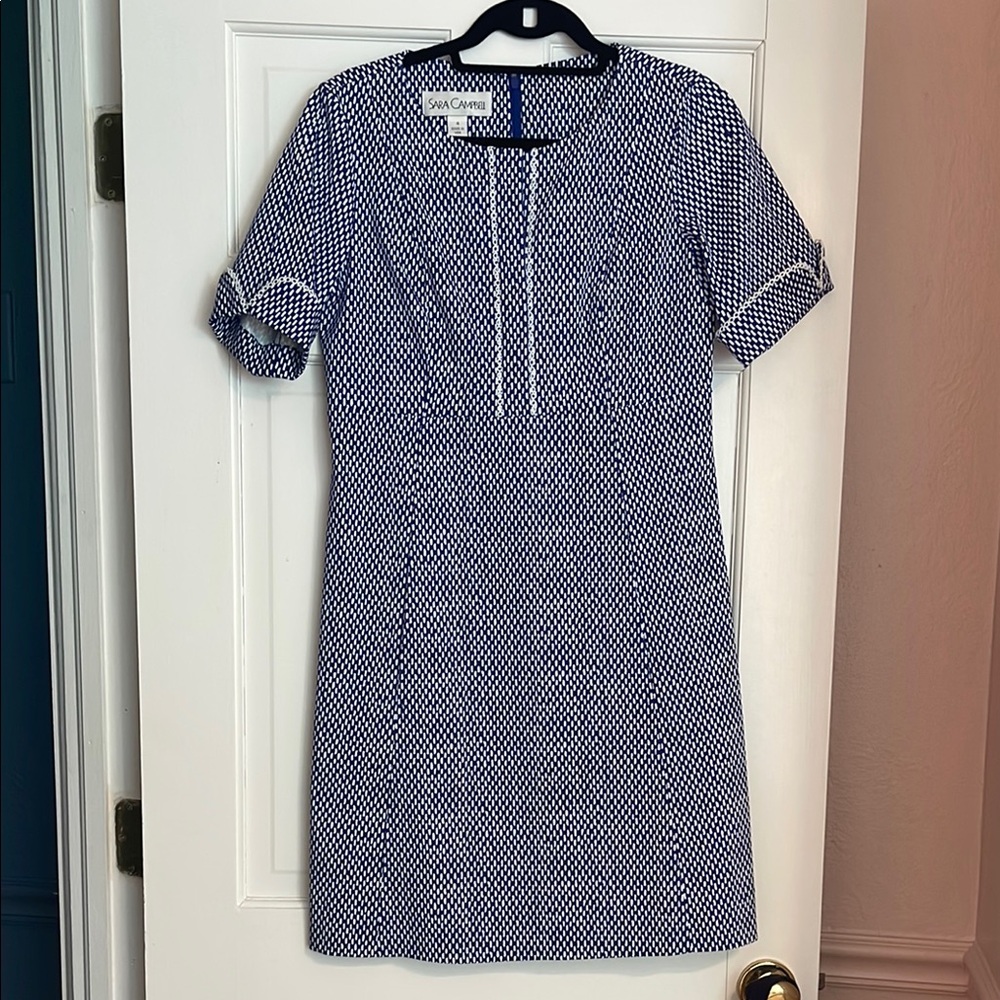Sara Campbell Navy Dot Dress
